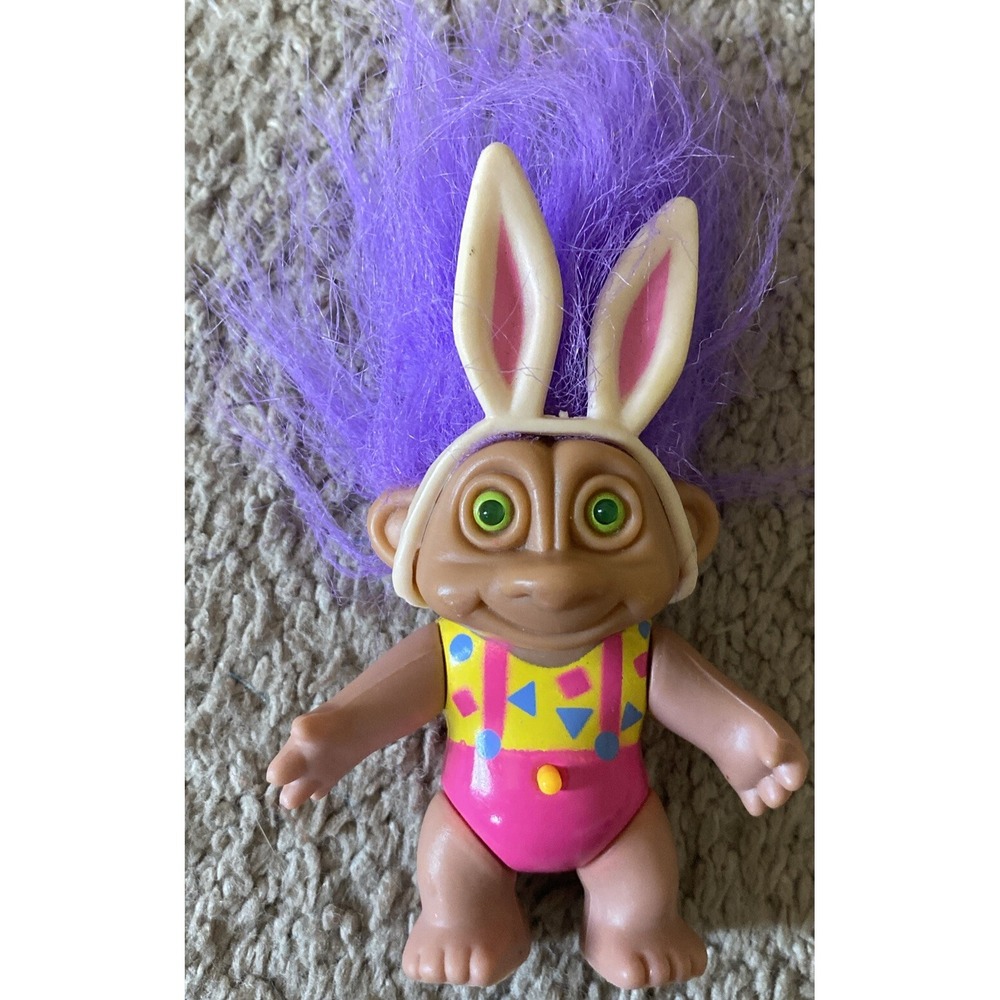 Vintage Soma Baby Troll Dolls 1992‎ Easter Theme Bunny Ears